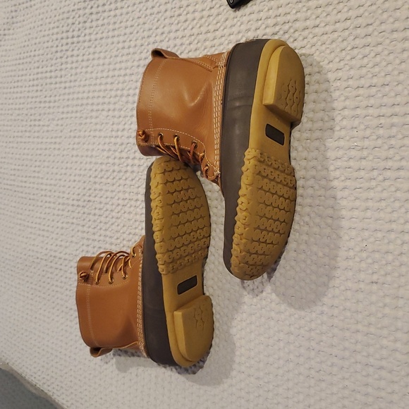 L.L. Bean Tan & Brown Rain/Snow Boots/Sturdy Sole & Comfortable (30) - Picture 5 of 10